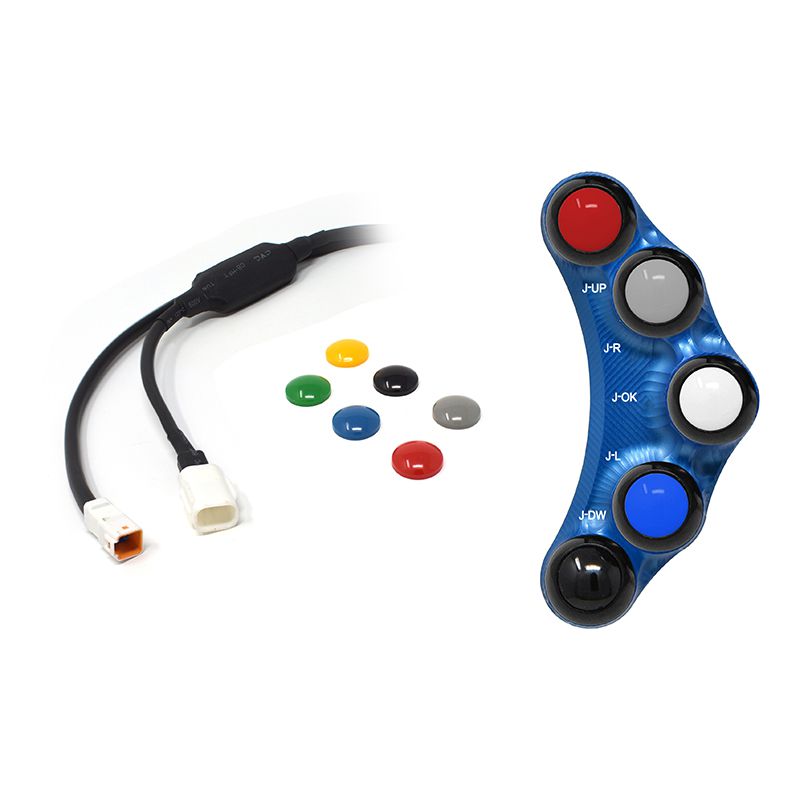 RACING LEFT HANDLEBAR SWITCH BLUE JETPRIME APRILIA TUONO V4 / RR / RF 1000 17-20