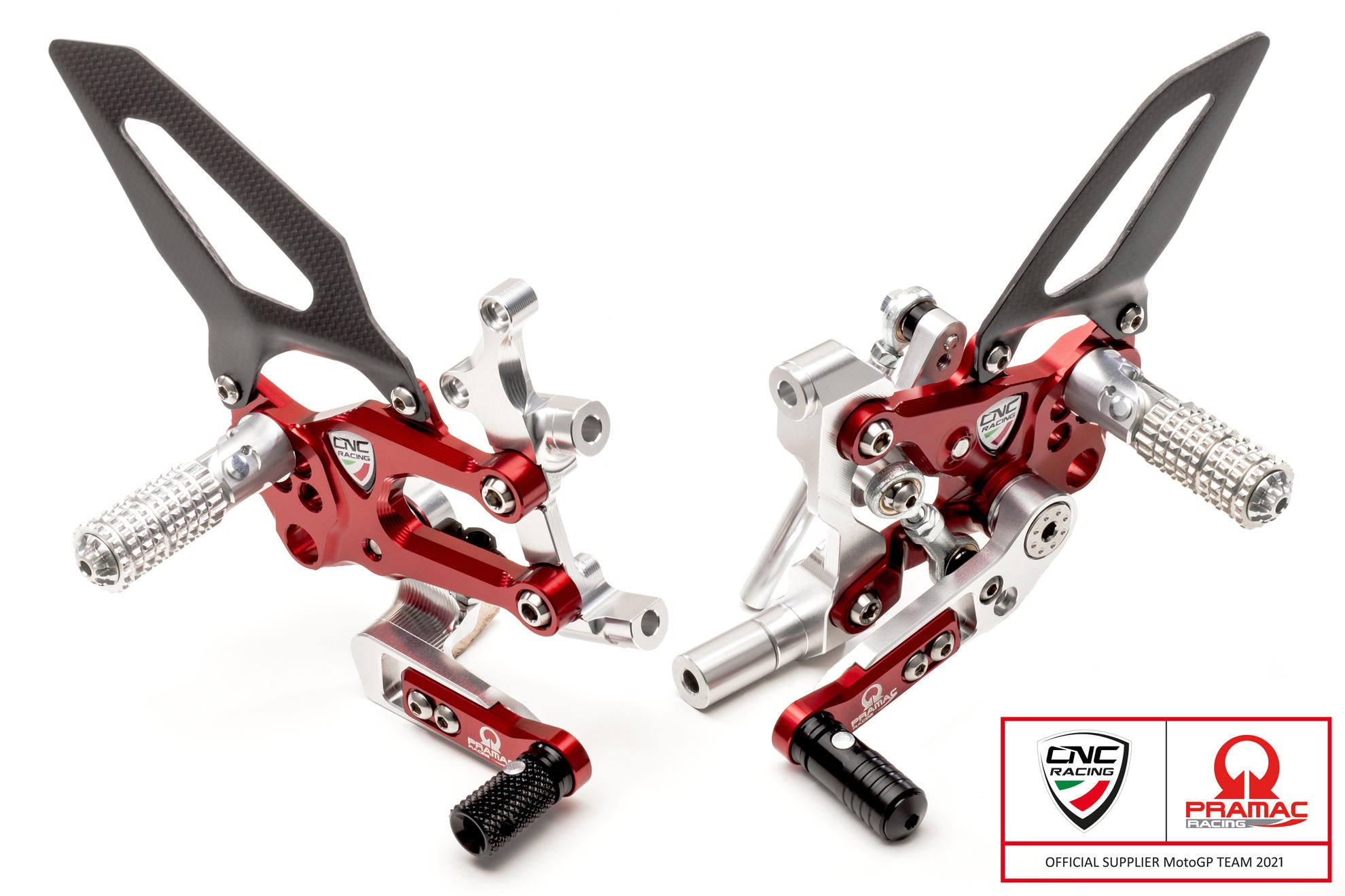 ADJUSTABLE REARSETS RPS PRAMAC MOTOGP CNC RACING DUCATI 1199 PANIGALE / S / R