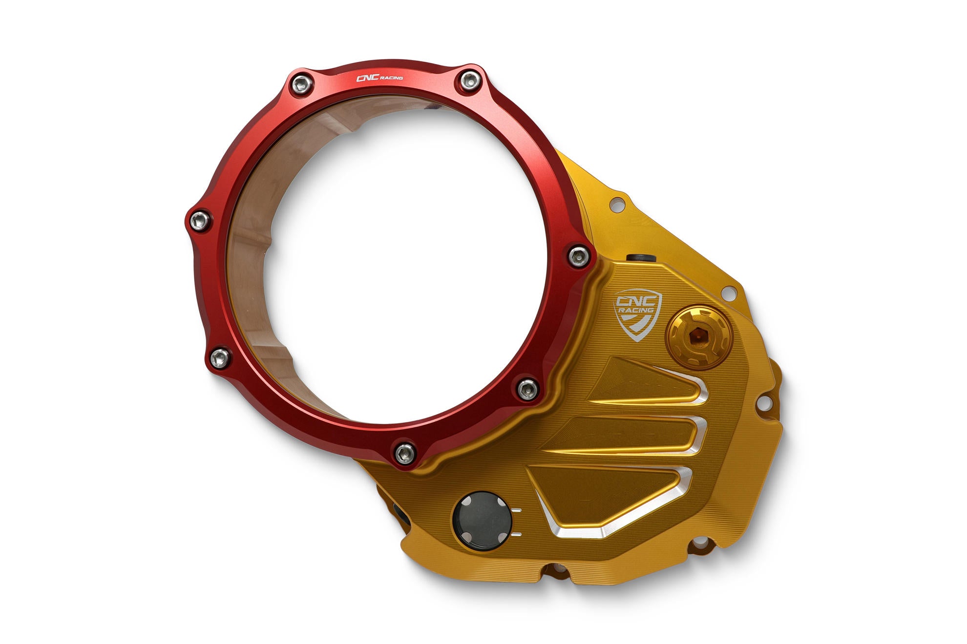 CLEAR COVER OIL BATH CLUTCH BICOLOR CNC RACING DUCATI HYPERMOTARD 950 / SP