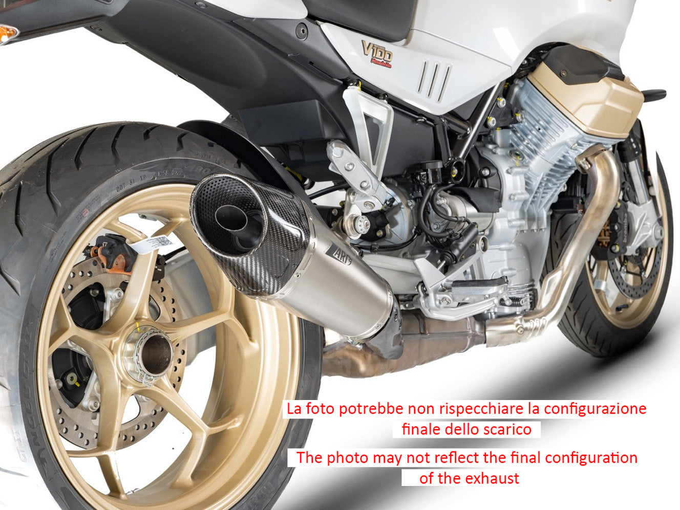 EXHAUST ZARD TITANIUM RACING MOTO GUZZI V100 MANDELLO 2023