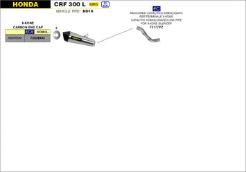 SCARICO COMPLETO ARROW X-KONE HONDA CRF 300 L 2021-