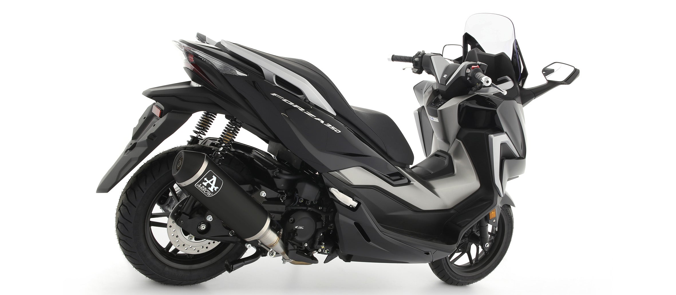 KIT SILENCER APPROVED URBAN ALUMINUM BLACK-CARB ARROW HONDA FORZA 350 2021-