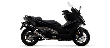 TERMINALE ARROW OMOLOGATO ALLUMINIO NERO-CARBONIO KYMCO AK 550 2021-22