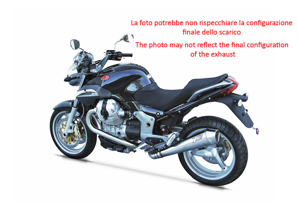 EXHAUST ZARD CONICAL STEEL APPROVED MOTO GUZZI NORGE 2011-16