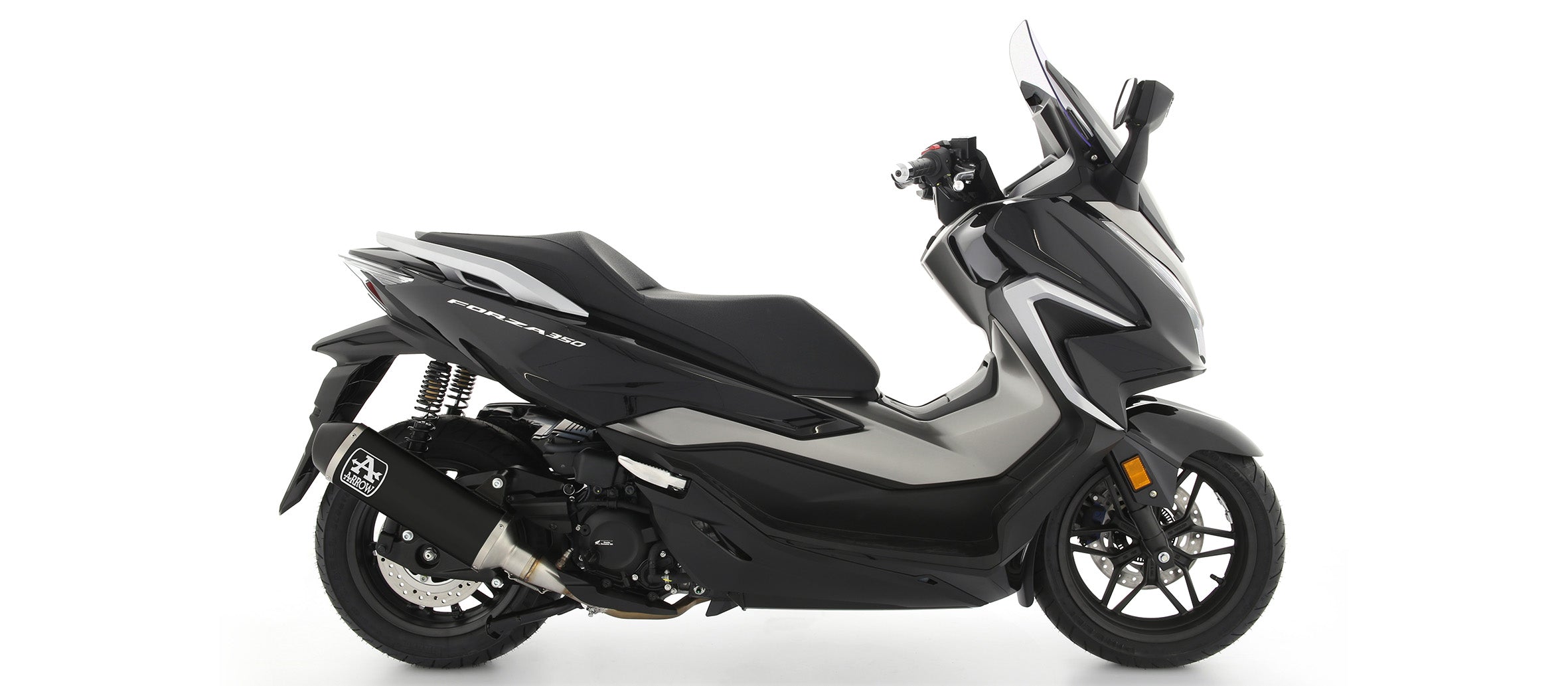 KIT SILENCER APPROVED URBAN ALUMINUM BLACK-CARB ARROW HONDA FORZA 350 2021-
