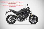 EXHAUST ZARD ZUMA STEEL-BRONZED RACING DUCATI MONSTER 797 2017 - 19