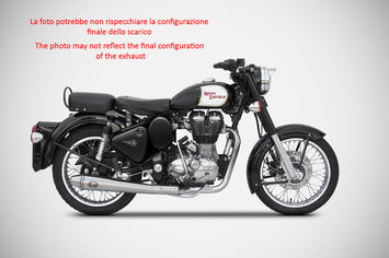 ZARD SLIP-ON STAINLESS STEEL CONICAL RACING ROYAL ENFIELD BULLET 500 2006-09