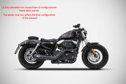 COMPLETE EXHAUST SPORT ZARD STEEL RACING HARLEY DAVIDSON SPORTSTER 2003-13
