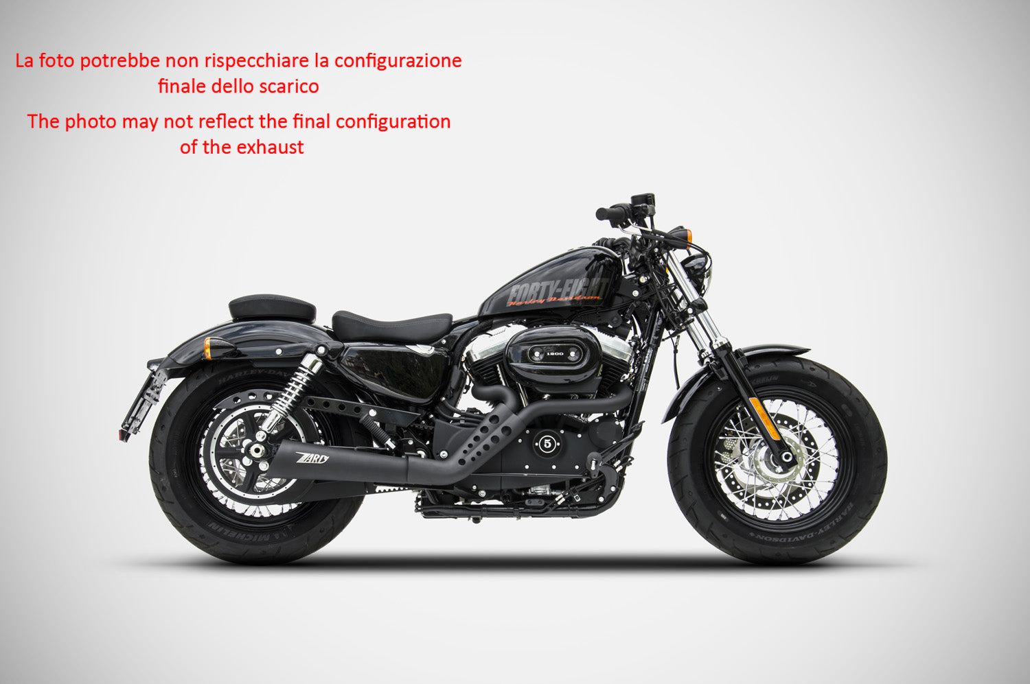COMPLETE EXHAUST SPORT ZARD STAINLESS STEEL E3 HARLEY DAVIDSON SPORTSTER 2003-13