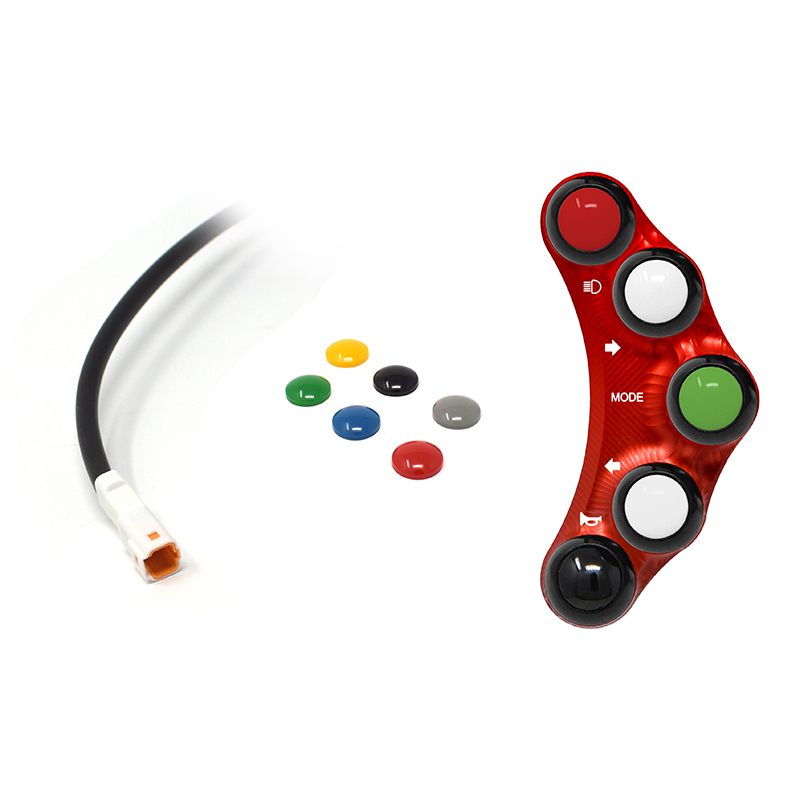 STREET VERSION LEFT HANDLEBAR SWITCH RED JETPRIME DUCATI PANIGALE 1199 / S / R
