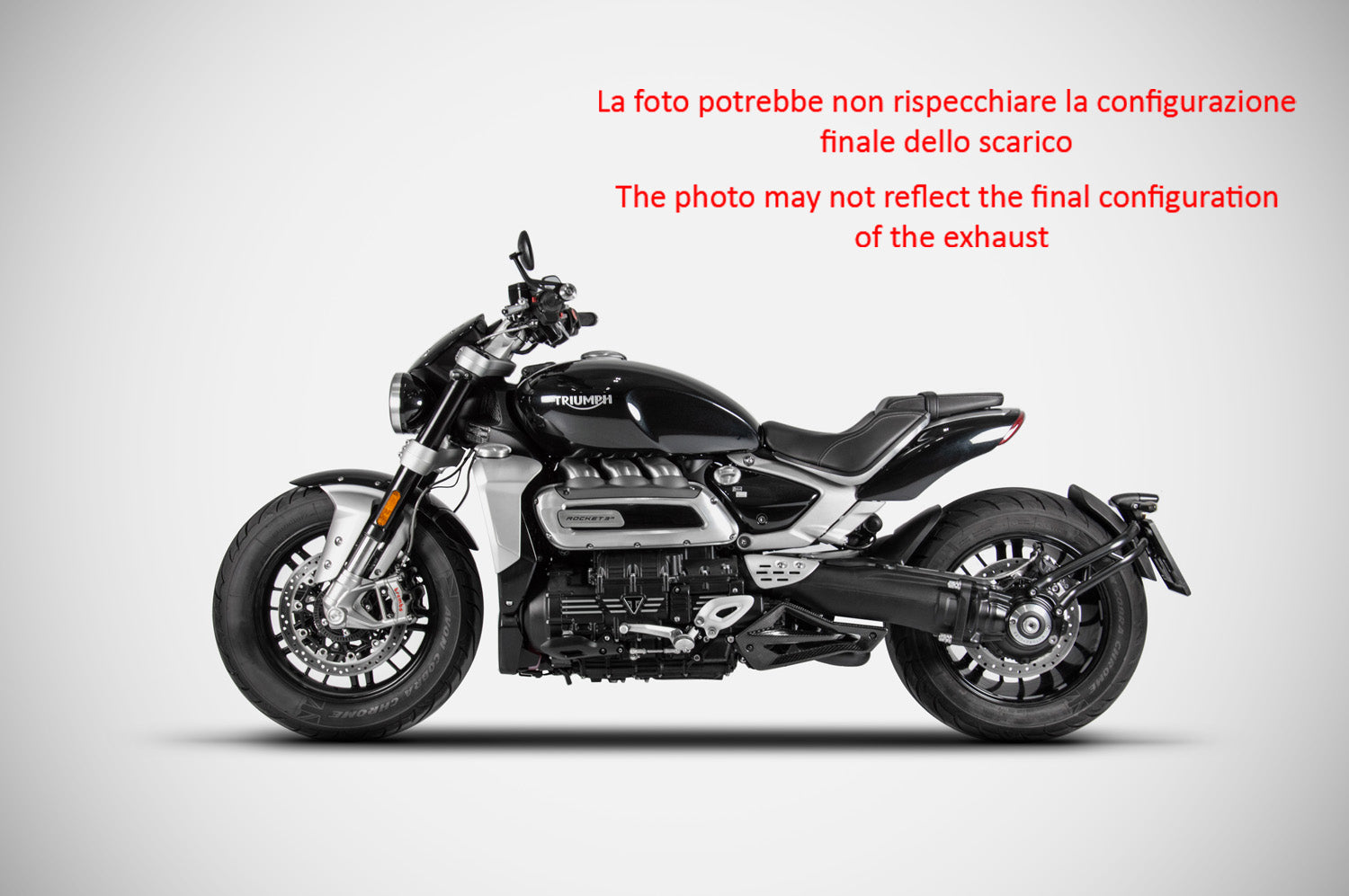 EXHAUST ZARD STAINLESS STEEL APPROVED TRIUMPH ROCKET III 2021-23