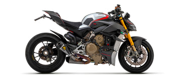 TERMINALE ARROW WORKS TITANIO + RACC. INOX DUCATI STREETFIGHTER V4 20-22