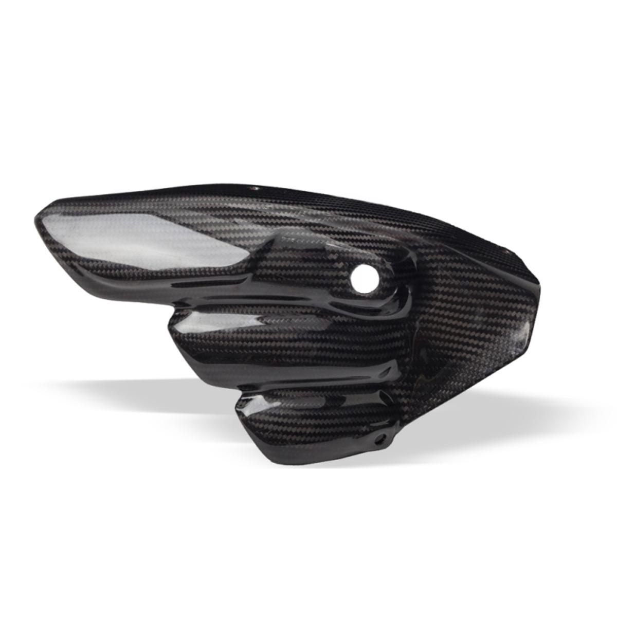 EXHAUST HEAT SHIELD CARBON GLOSSY CNC RACING MV AGUSTA BRUTALE 800 12 15