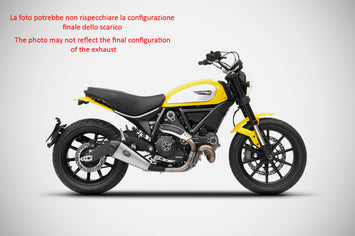 ZARD SLIP-ON LOW STAINLESS STEEL RACING DUCATI SCRAMBLER 800 2015-19