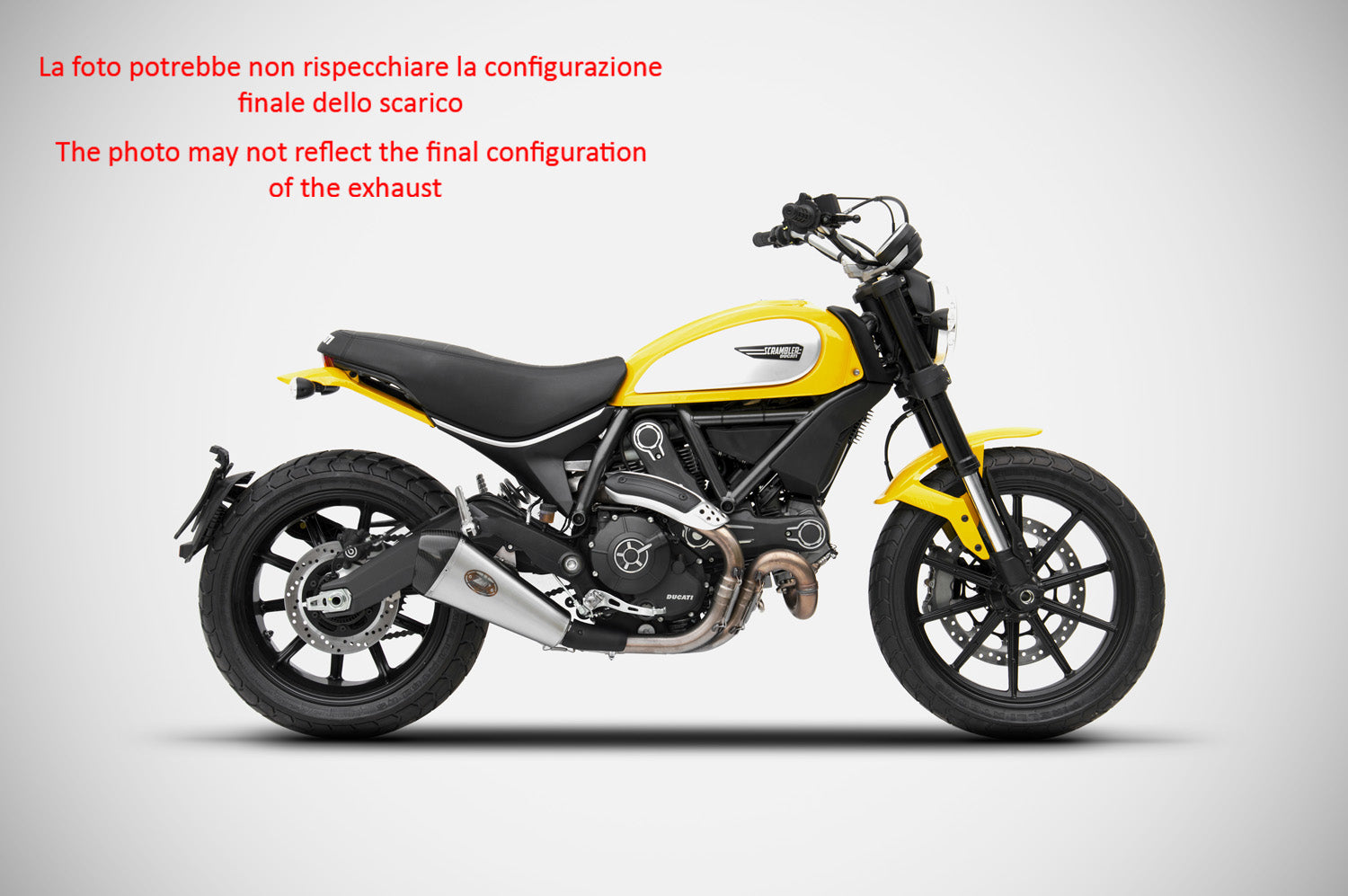 EXHAUST ZARD LOW STEEL APPROVED EURO3 DUCATI SCRAMBLER 800 2015-16