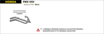 COLLETTORI ARROW HONDA FMX 650 2005-2008