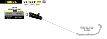 SCARICO COMPLETO ARROW OMOLOGATO X-KONE HONDA CB 125 F 2017-20