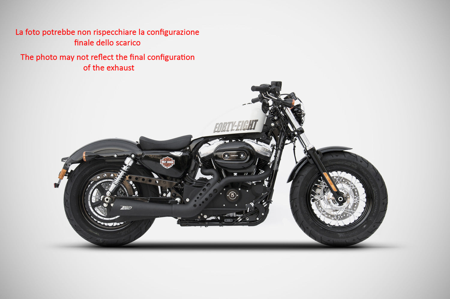 COMPLETE EXHAUST SPORT ZARD STAINLESS STEEL E3 HARLEY DAVIDSON SPORTSTER 2003-13