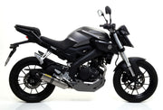 COMPLETE EXHAUST APPR. EC+ECE THUNDER TITANIUM-CARB ARROW YAMAHA MT 125 2014-19
