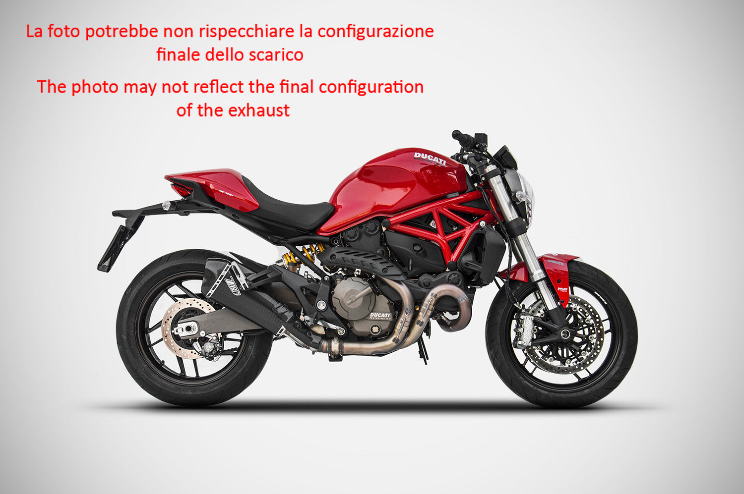 EXHAUST ZARD CARBON RACING DUCATI MONSTER 821 2015 - 17