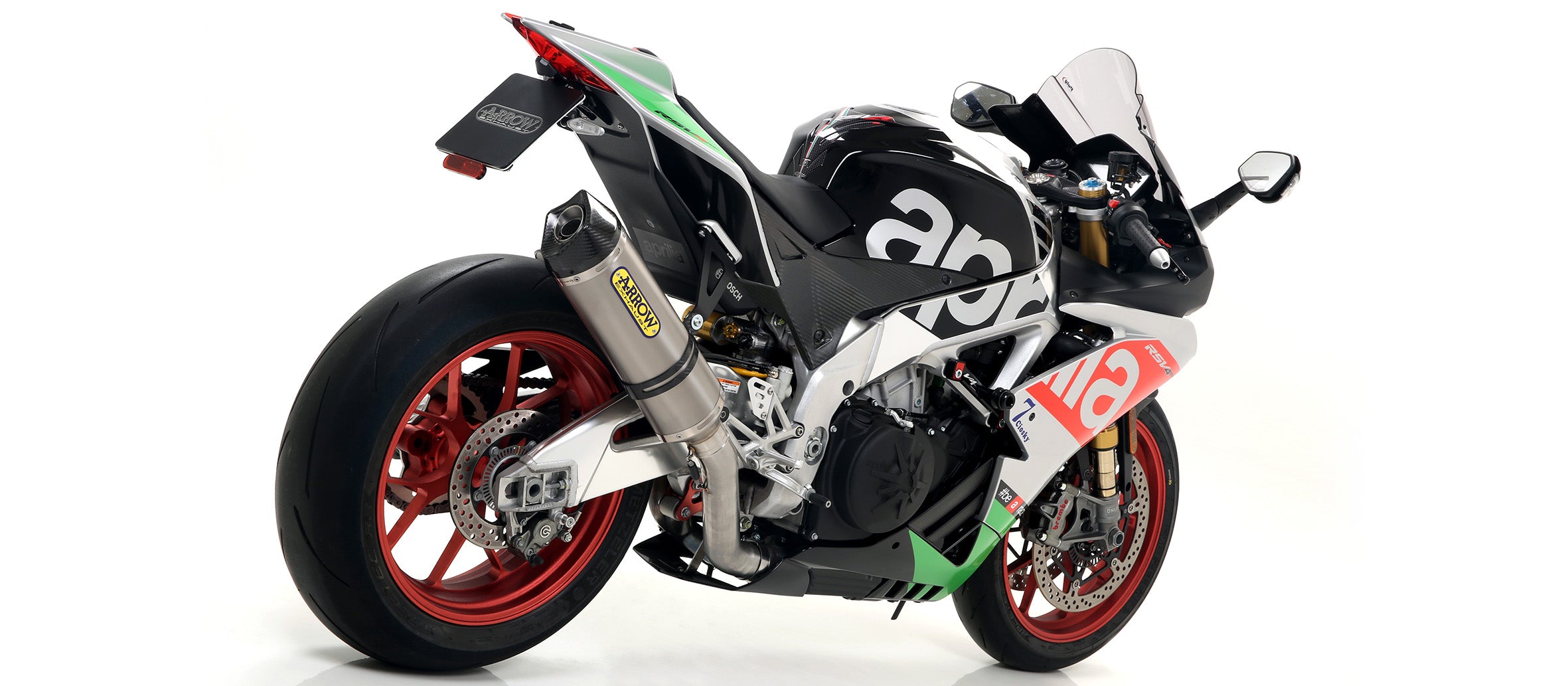 SILENCER RACE-TECH APPROVED EC+ECE TITANIUM-CARB ARROW APRILIA RSV 4 RF 2017-18