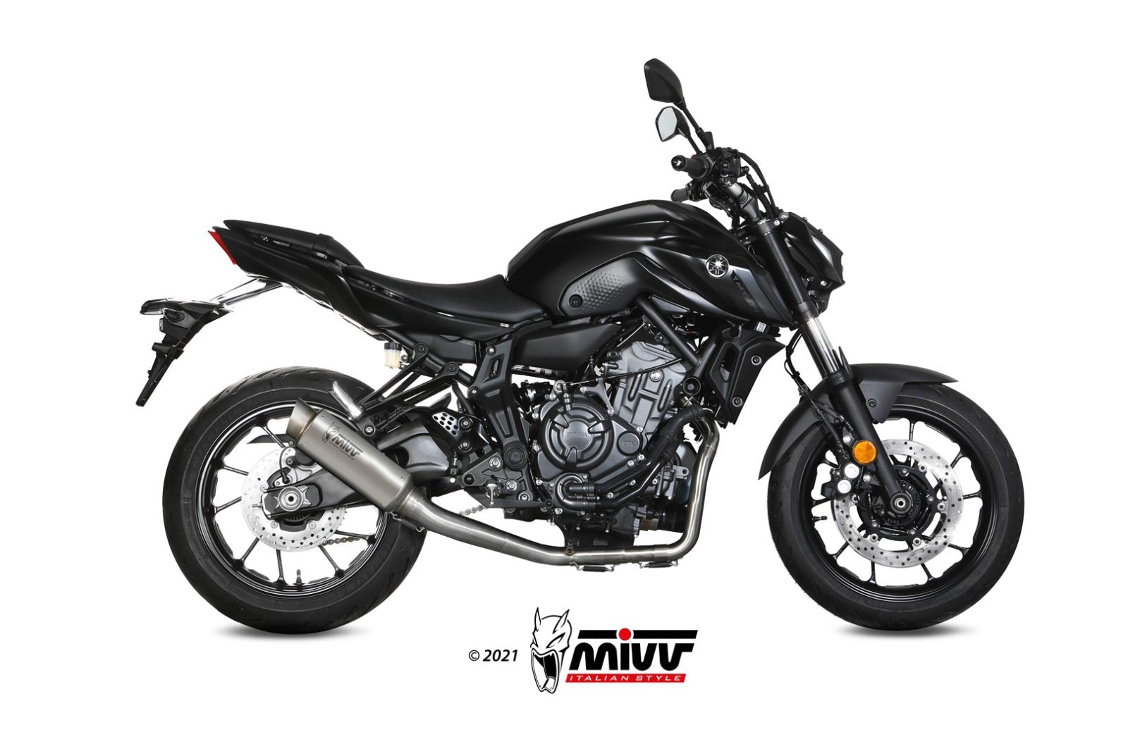 Y.065.L6P COMPLETE EXHAUST HIGH TITANIUM MIVV GP PRO YAMAHA MT07 2021 - 22