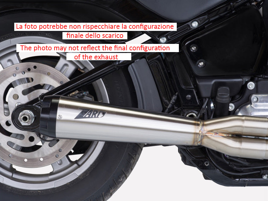 COMPLETE EXHAUST ZARD STAINLESS STEEL E4/E5 HARLEY DAVIDSON SOFTAIL M8 2016-23