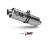 A.004.LX1 DOPPIO TERMINALE SCARICO INOX MIVV OVAL APRILIA RSV 1000 2004 - 08