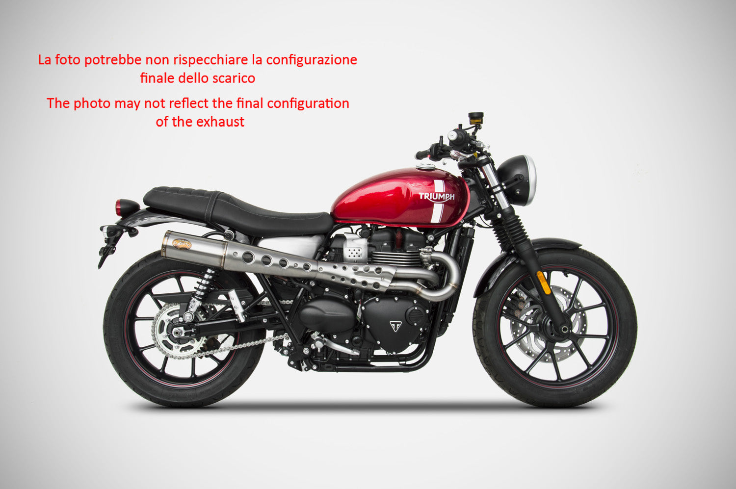 EXHAUST ZARD ZUMA STEEL RACING TRIUMPH STREET TWIN 900 2016-23