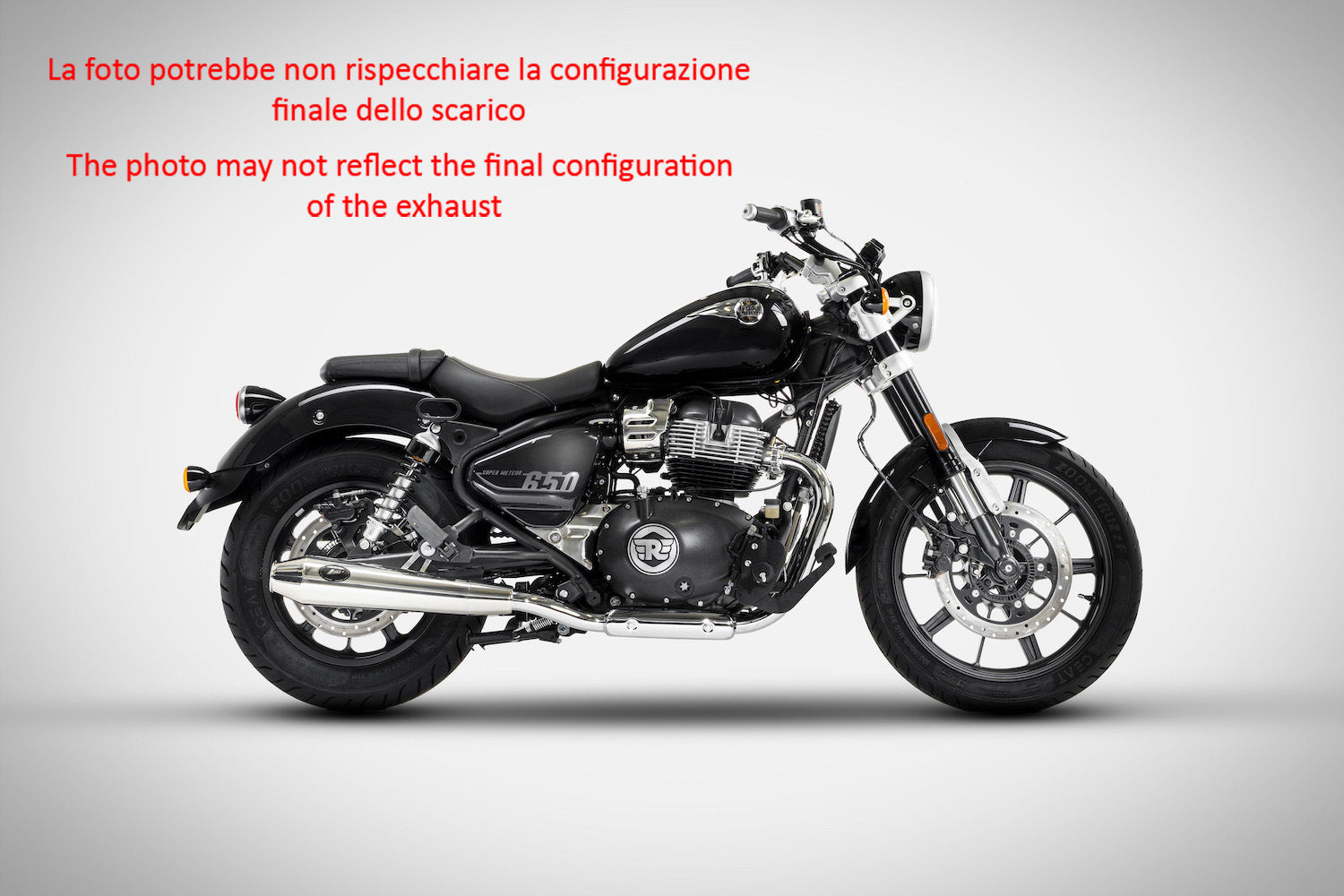EXHAUST ZARD POLISHED STEEL APPROVED EURO5 ROYAL ENFIELD METEOR 650 2023