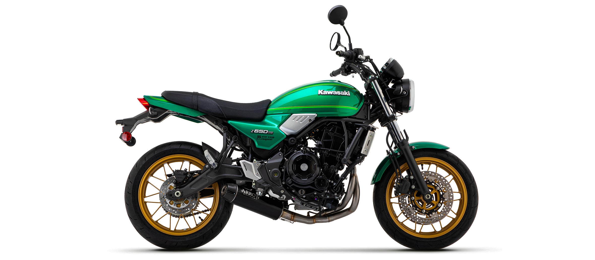 SCARICO MARMITTA REBEL ARROW ACCIAIO NERO-CARBONIO KAWASAKI Z 650 RS 2021-22
