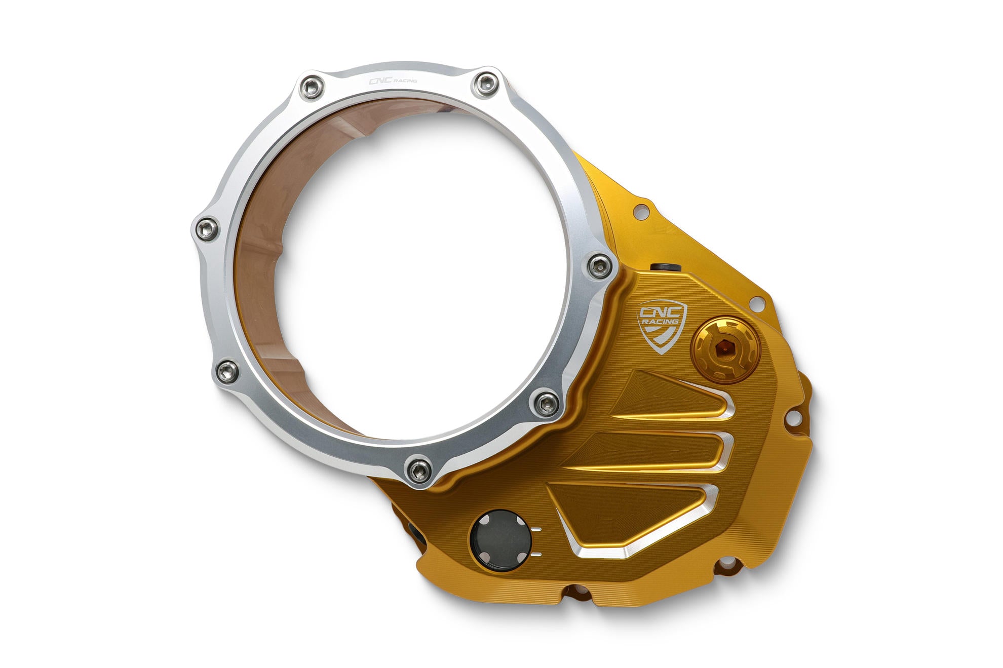 CLEAR COVER OIL BATH CLUTCH BICOLOR CNC RACING DUCATI HYPERMOTARD 950 / SP