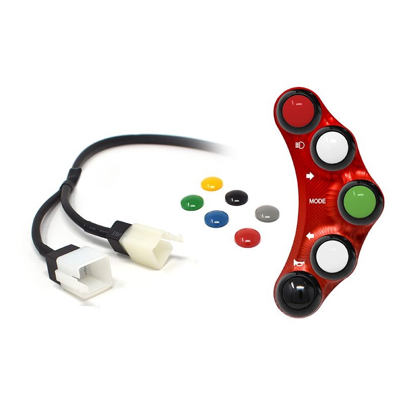 STREET VERSION LEFT HANDLEBAR SWITCH RED JETPRIME APRILIA RSV4 / R / RR 2009-16