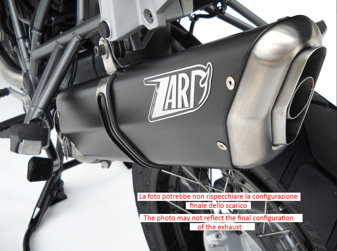 TERMINALE SCARICO ZARD PENTA ALLUMINIO NERO RACING BMW R 1200 GS ADV 2010 - 12