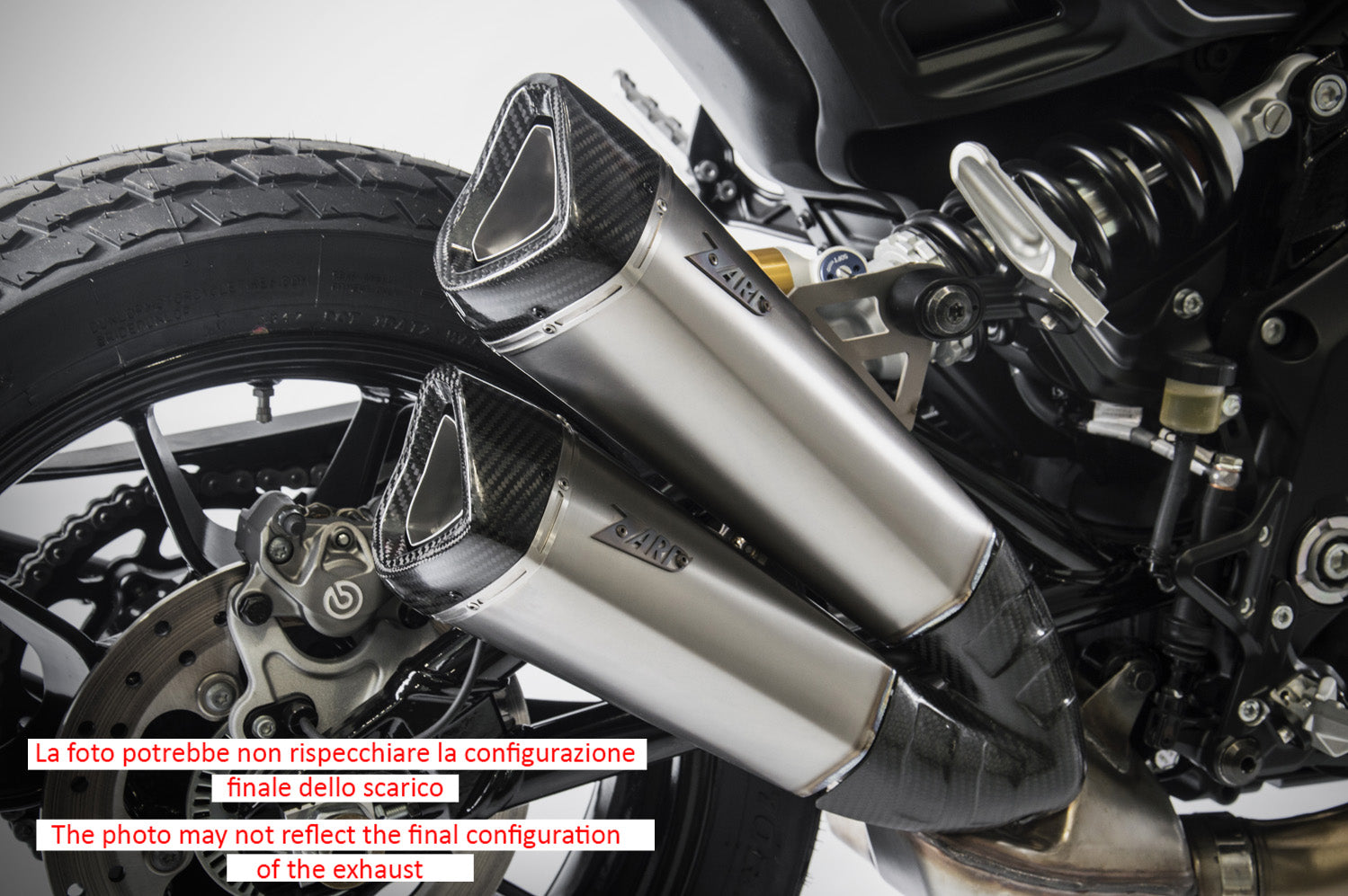 SILENCER EXHAUST ZARD TITANIUM RACING INDIAN FTR 1200 2018-20