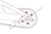 DADI CORONA TITANIO M10X1.25 CNC RACING DUCATI MULTISTRADA 620