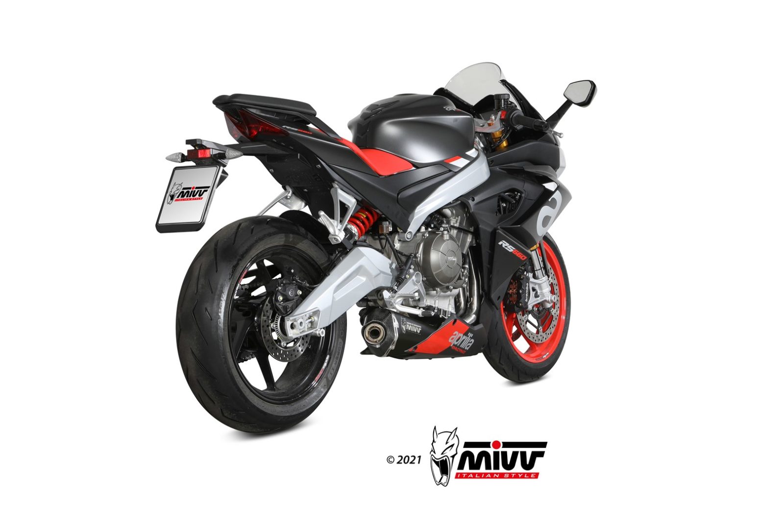 A.014.LDRB SCARICO COMPLETO INOX NERO MIVV DELTA RACE APRILIA RS 660 2020 - 22