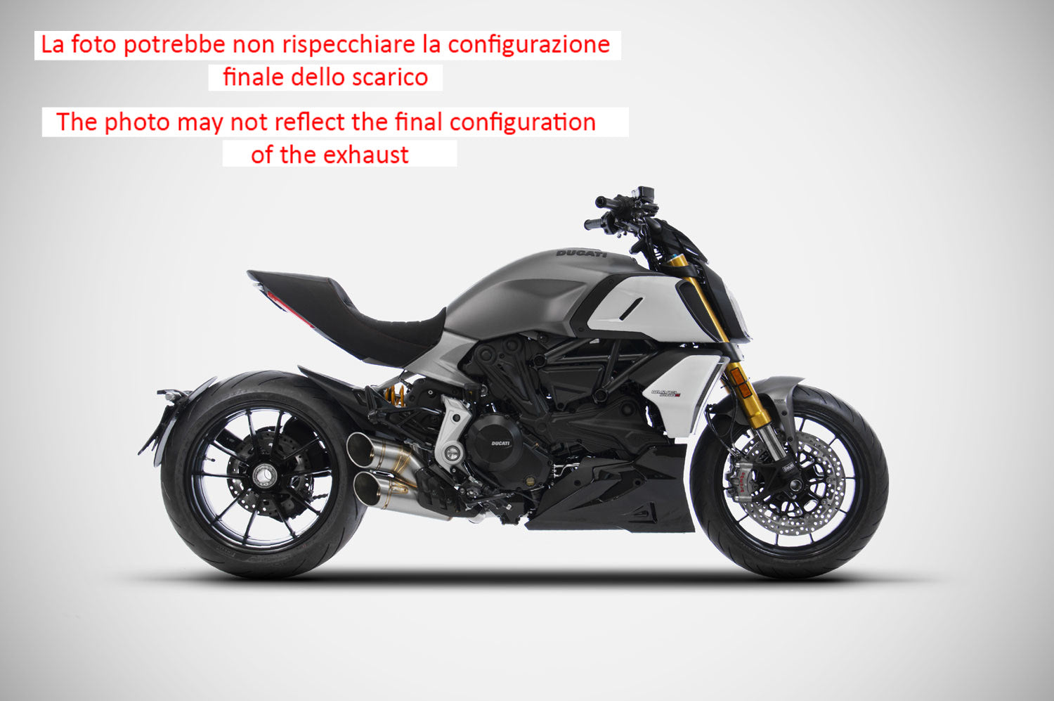 EXHAUST ZARD STAINLESS STEEL APPROVED EURO5 DUCATI DIAVEL 1260 2021-23