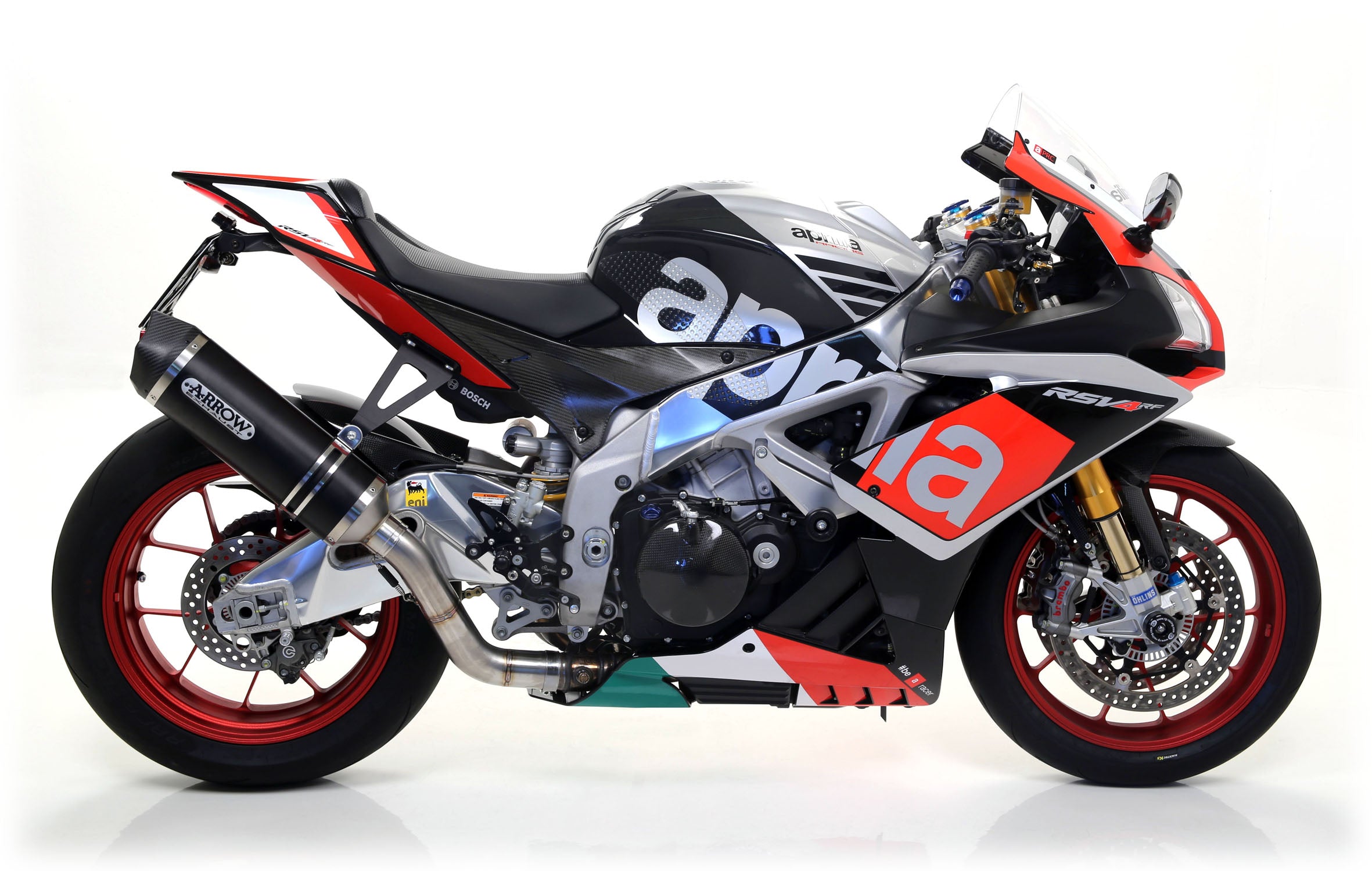 SILENCER RACE-TECH APPROVED E5+E9 TITANIUM-CARB ARROW APRILIA RSV 4 RR 2015-16