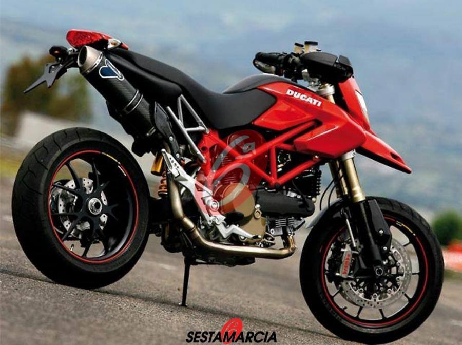 SCARICO COMPLETO LATERALE CARBONIO TERMIGNONI 96459110B DUCATI HYPERMOTARD 1100