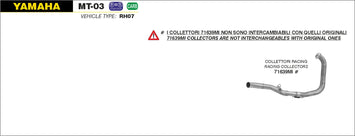 COLLETTORI ARROW RACING YAMAHA YZF R3 2019-20