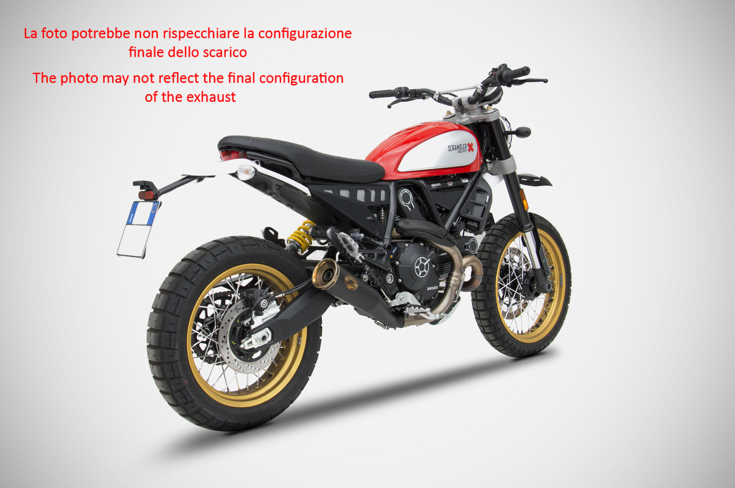 SCARICO ZARD ZUMA INOX-SILVER E4 DUCATI SCRAMBLER 800 DESERT SLED 2017-19
