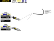 COMPLETE EXHAUST RACING HIGH THUNDER ALUMINUM ARROW YAMAHA MT-07 2014-20