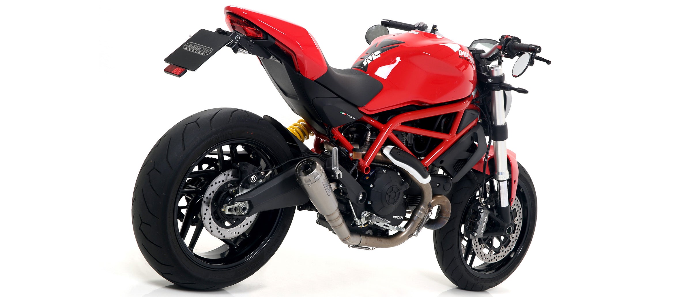 KIT SILENCER APPROVED EC+ECE PRO-RACE NICHROM ARROW DUCATI MONSTER 797 2017-18