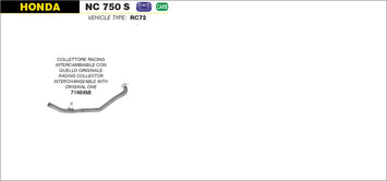 COLLETTORI ARROW RACING HONDA NC 750 S 2014-20