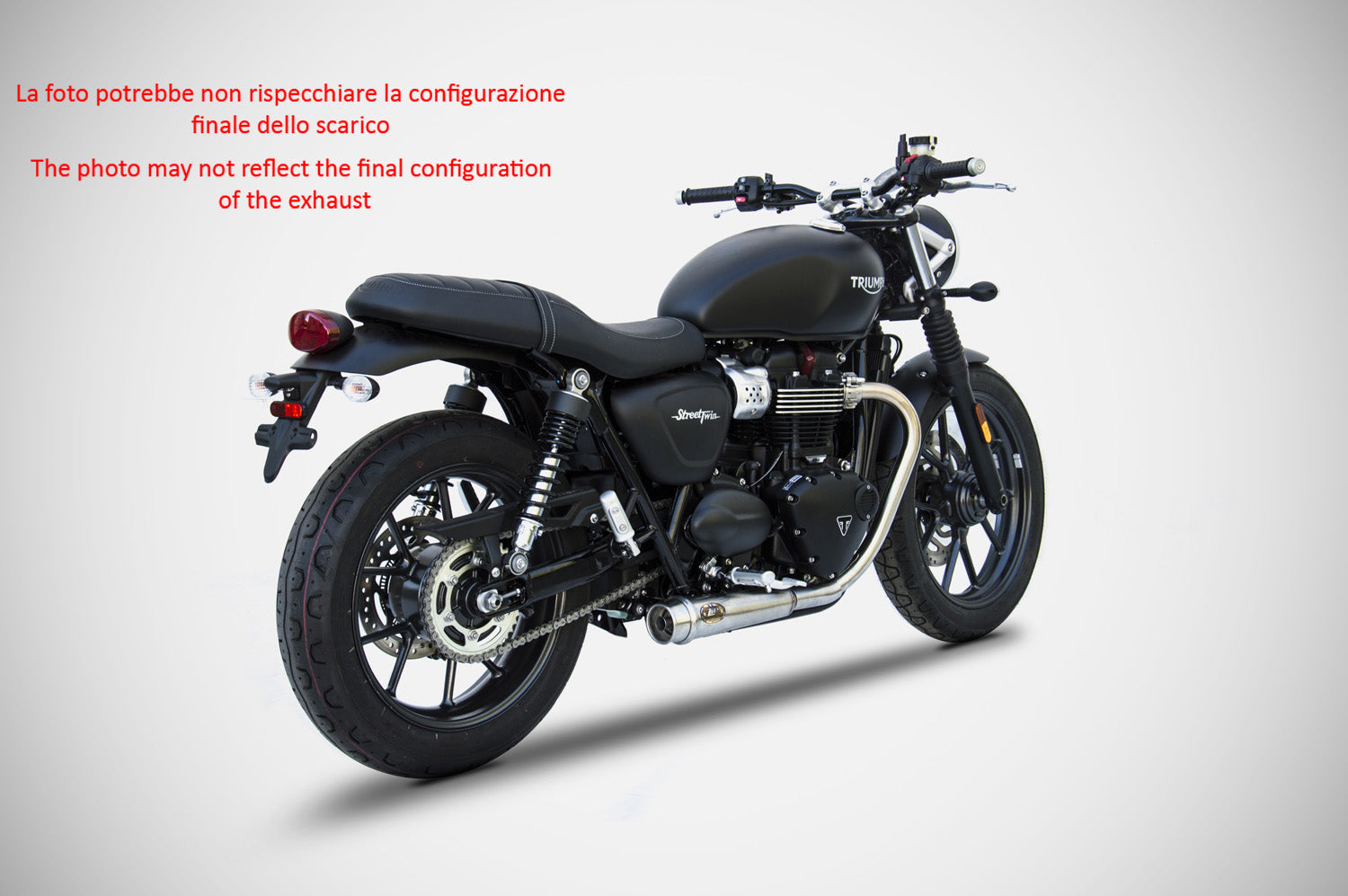 DOUBLE EXHAUST ZARD STEEL RACING TRIUMPH STREET TWIN 900 2016-20