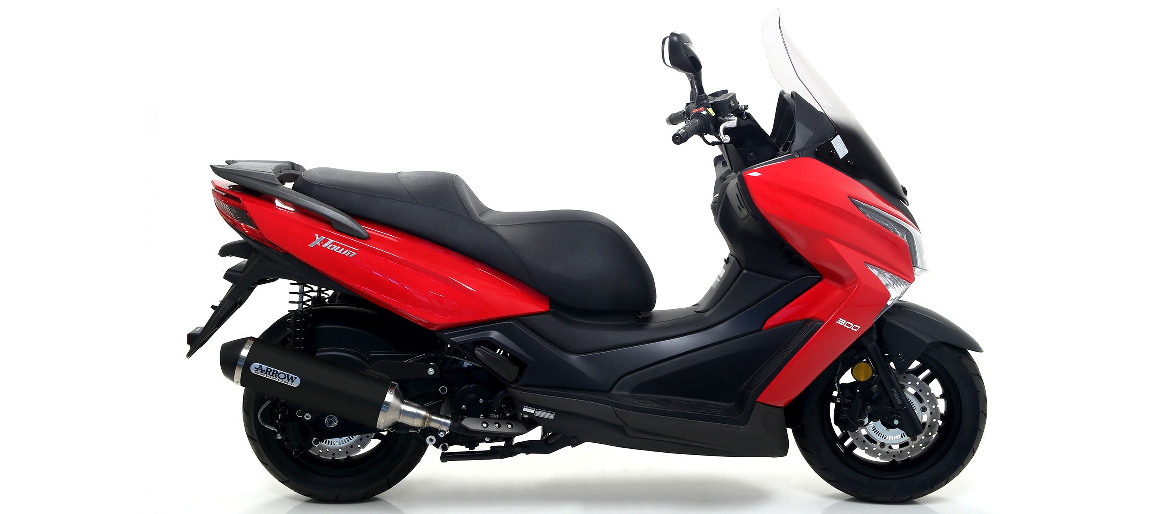 SCARICO MARMITTA OMOLOGATO EC+ECE ALLUMINIO NERO ARROW KYMCO X-TOWN 300 2017-20