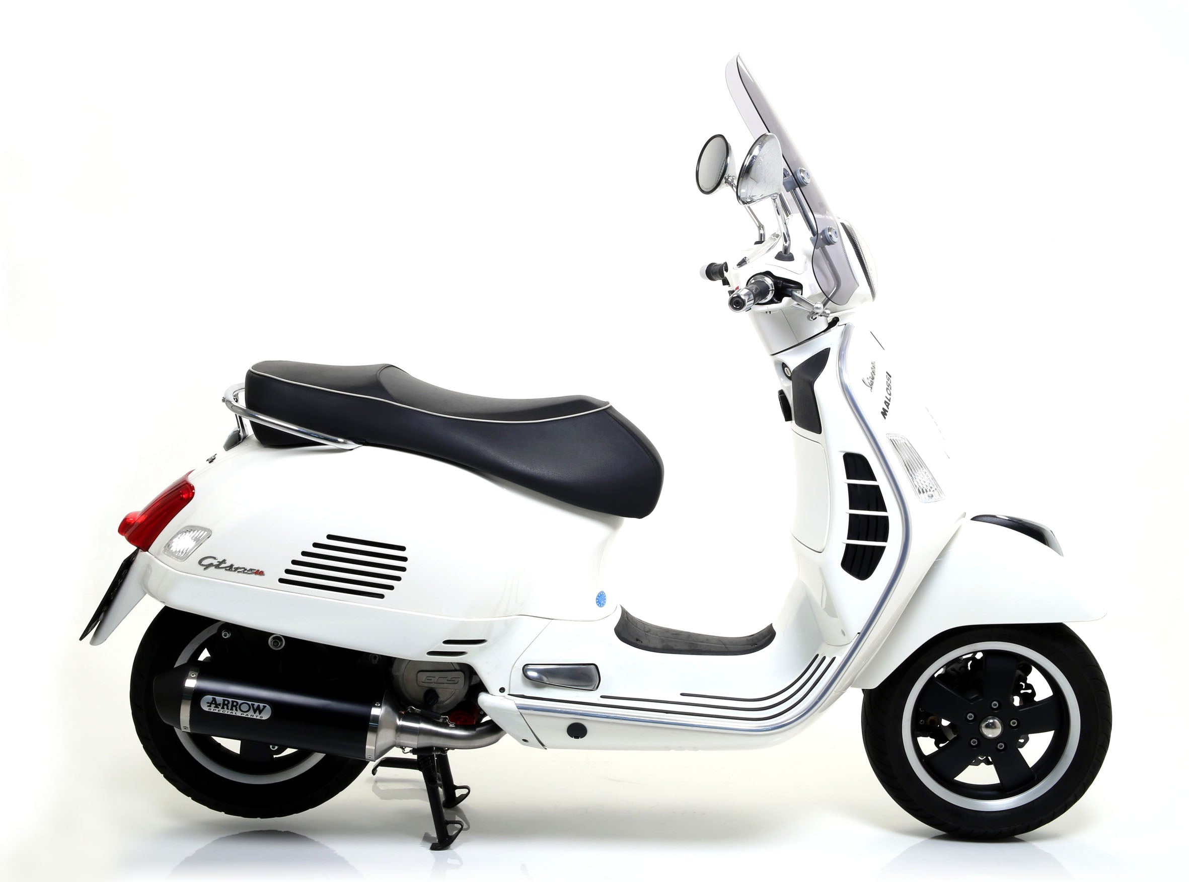 KIT TERMINALI URBAN ALLUMINIO NERO ARROW PIAGGIO VESPA GTS 125I.E. 08-16