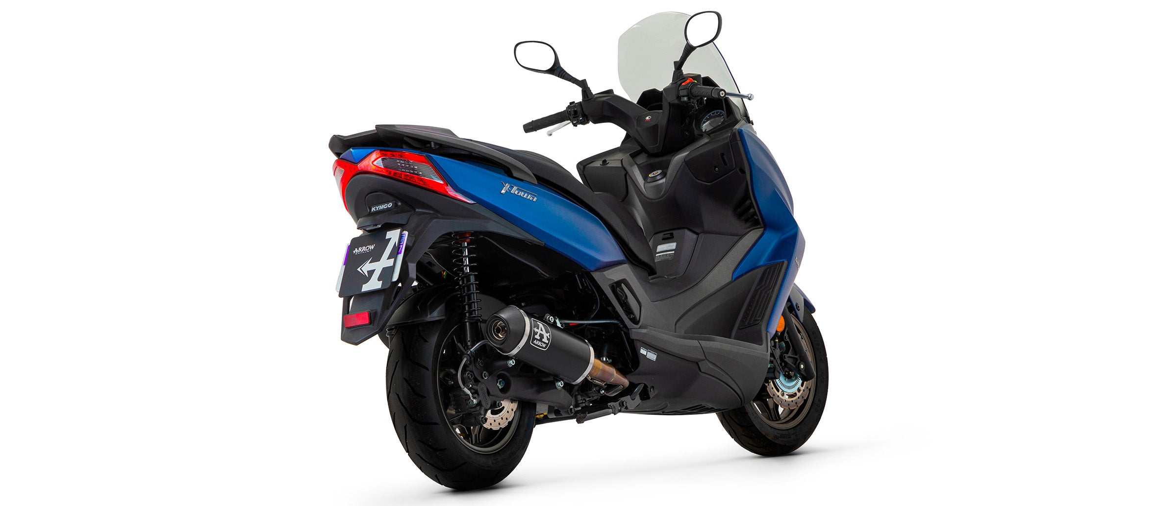 COMPLETE EXHAUST URBAN ALUMINUM BLACK-STEEL BLACK ARROW KYMCO X-TOWN 125 21-22