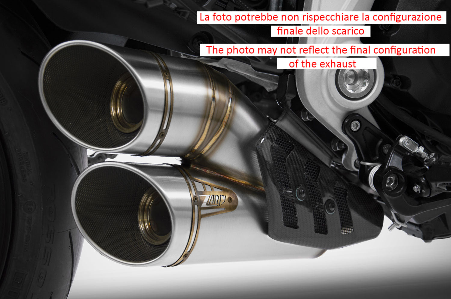EXHAUST ZARD STAINLESS STEEL APPROVED EURO5 DUCATI DIAVEL 1260 2021-23